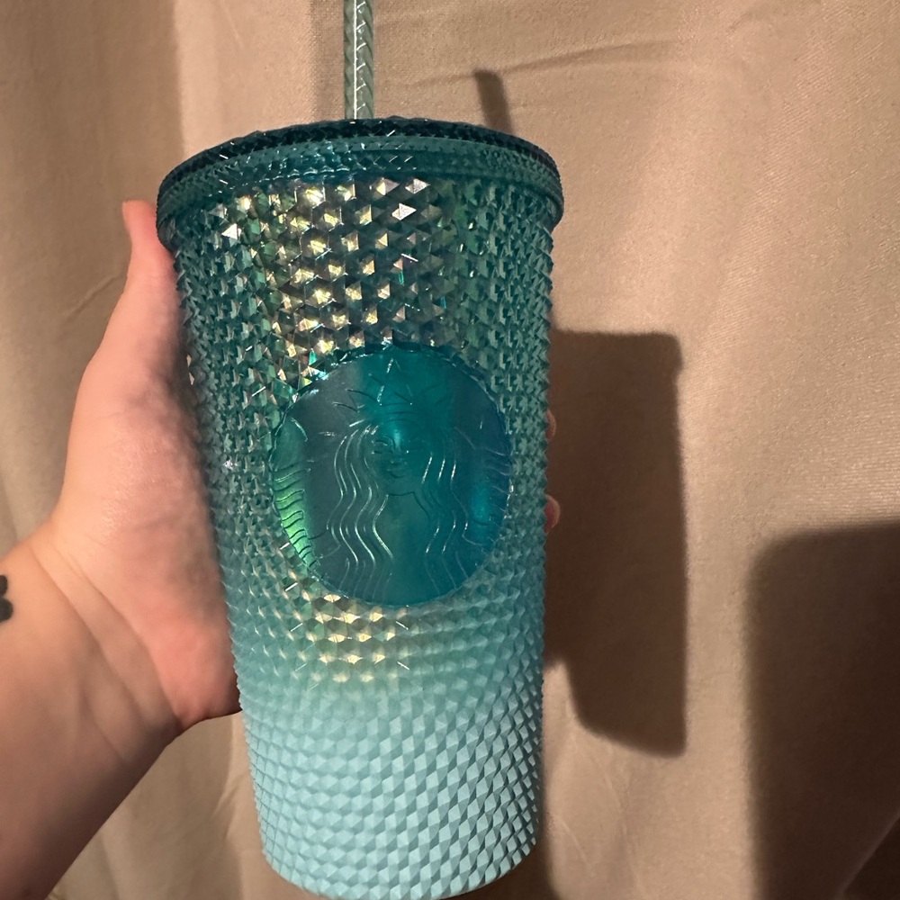 2023 glacier blue ombré studded Starbucks small tumbler